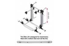 BR Bike Lift  for motorhomes - Short / Rail