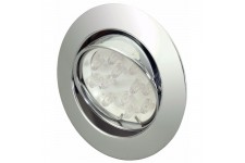 LED Spotlight - Moveable Silver Brush