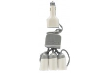 Triple 12V/24V Socket Adaptor Switched
