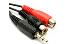 3.5mm mini jack to 2 X phono females with 1.8M lead
