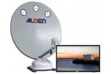 Alden 85cm Orbiter Twin LNB with AIO 22" TV