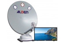 Alden 85cm Orbiter Twin LNB with AIO 18.5" TV