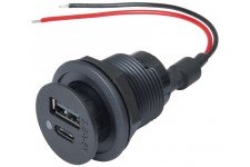 Procar Power Double USB-C/A Socket