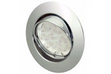 LED Spotlight - Moveable Silver Brush