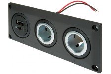 Pro Car Triple socket panel: blank