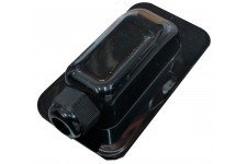 1-Hole Waterproof Cable Box (2-6mm Gland) Black