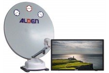 Alden 85cm Orbiter Twin LNB with AIO 24" TV