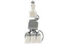 Triple 12V/24V Socket Adaptor Switched
