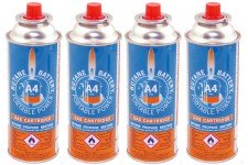 Bright Spark 4 X 227gm Resealable Gas Cartridge