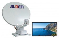 Alden 65cm Onelight Twin LNB with AIO 18.5" TV
