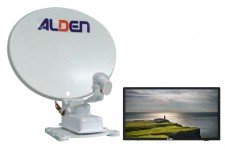 Alden 65cm Onelight Twin LNB with AIO 22" TV