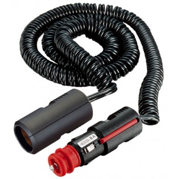 ProCar 67818100 Coiled Cable W. Plug + L. Socket - Loose Image for ProCar 67818100 Coiled Cable W. Plug + L. Socket - Loose
