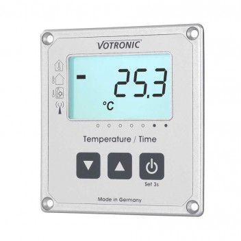 Votronic 1253 LCD Thermometer / Clock S with External-Sensor Image for Votronic 1253 LCD Thermometer / Clock S with External-Sensor