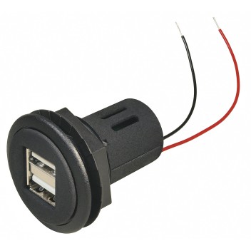 ProCar 67321500 Double USB Flush-mount Socket Image for ProCar 67321500 Double USB Flush-mount Socket