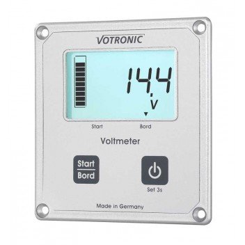 Votronic 1256 LCD Voltmeter S Image for Votronic 1256 LCD Voltmeter S