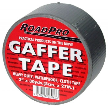 Roadpro Gaffer Tape (Silver): 30yds X 2 Inch Image for Roadpro Gaffer Tape (Silver): 30yds X 2 Inch