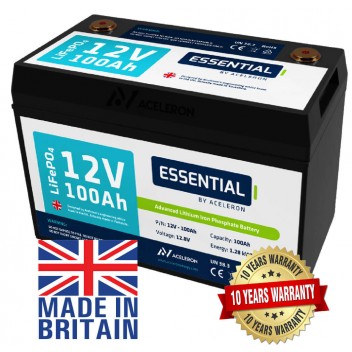 Aceleron Essential 100Ah Lithium Leisure Battery Image for Aceleron Essential 100Ah Lithium Leisure Battery
