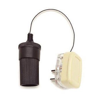 Single 2-Pin Plug To Lighter Socket Converter Image for Single 2-Pin Plug To Lighter Socket Converter