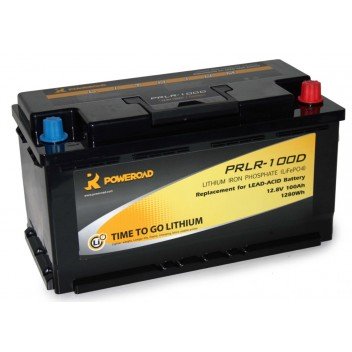 Poweroad Base 100Ah Lithium Leisure Battery - Low-Case - RoadPro