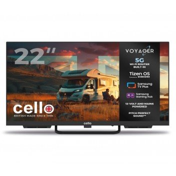 Image for Cello Voyager 22" 12V Smart TV W. Int 5G Router