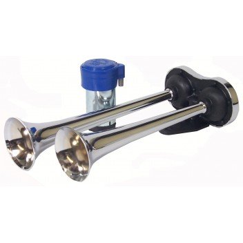 TT2: Twin Air Horn With 12V Compressor Image for TT2: Twin Air Horn With 12V Compressor