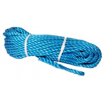 Rope: 90' Blue Polypropolene Image for Rope: 90' Blue Polypropolene