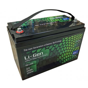 Li-Gen 100Ah/100A Lithium Leisure Battery Image for Li-Gen 100Ah/100A Lithium Leisure Battery