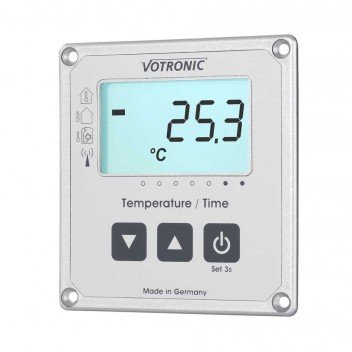 Votronic 1253 LCD Thermometer / Clock S with External-Sensor Image for Votronic 1253 LCD Thermometer / Clock S with External-Sensor