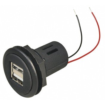 ProCar 67321500 Double USB Flush-mount Socket Image for ProCar 67321500 Double USB Flush-mount Socket