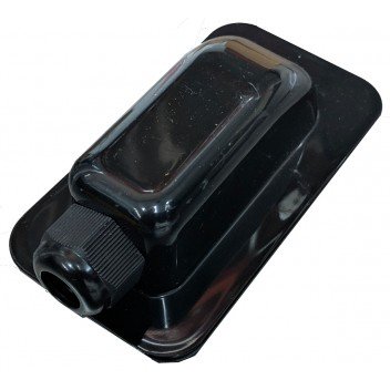 1-Hole Waterproof Cable Box (6-12mm Gland) Black Image for 1-Hole Waterproof Cable Box (6-12mm Gland) Black